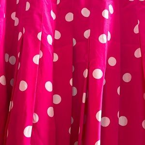 BARBIECORE SILK MIDI SKIRT